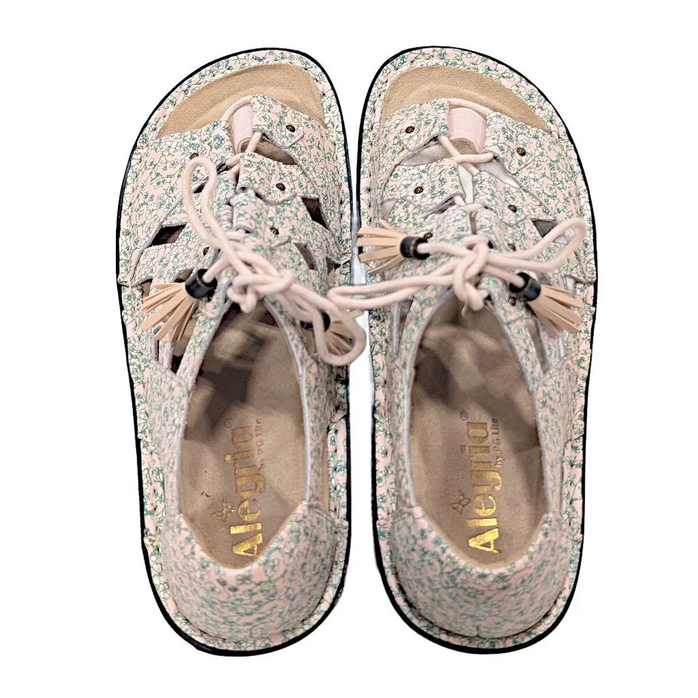 Alegria Valerie VAL-7548 Sandal — Prairie Jane Tan Floral EU 38 US 8 to 8.5 - Picture 3 of 10